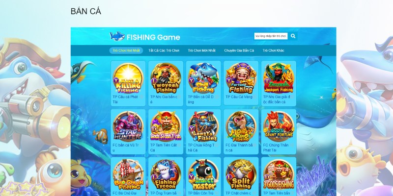 Hệ thống game bắn cá phong phú hiện có trên WW88