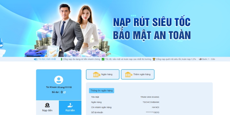 Rút tiền đúng chuẩn nhận đủ phần thưởng